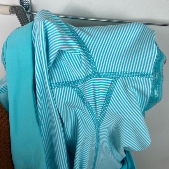 NWT Lululemon Pace Setter Skirt‎ Stripe Dot Printed Angel Blue Tennis Skort 10 - Picture 12 of 15